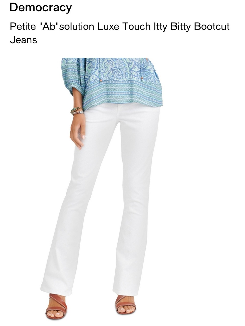 NWT Democracy petite bootcut jeans